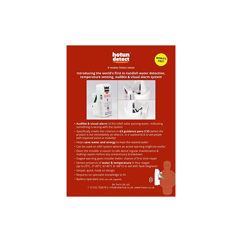 hotun Detect In Tundish Water Detection, Temperature Sensing, Audible and