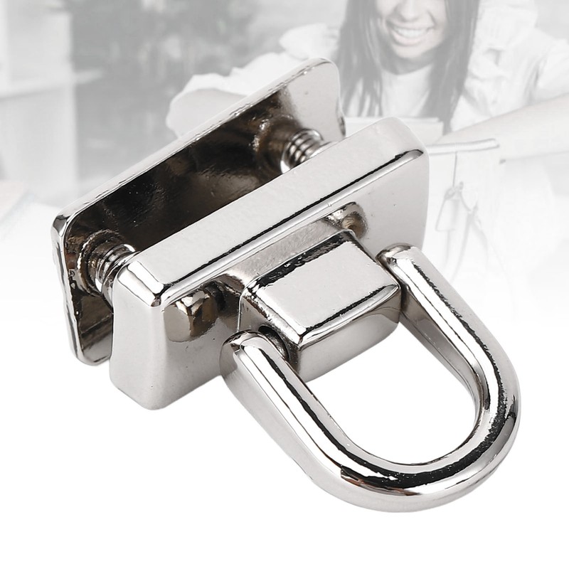 20Pcs D Ring Rivets 360 Rotatable Studs with Screw for