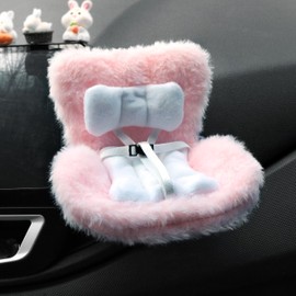 Car Seat for 17cm Dolls with Air Vent Clip and Desktop Stand, Have A Seat Compatible with Doll, Doll Accessories for Vent Clip Decoration, Gift for Dolls