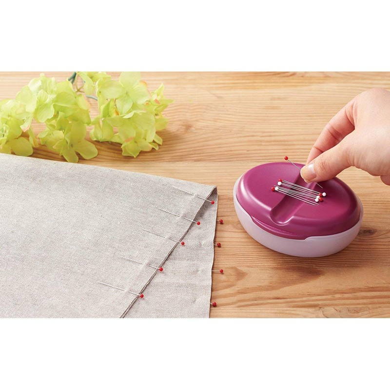 CLOVER Magnet Pin Caddy, Bordeaux, 4 Height x 31 Length