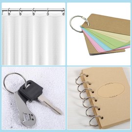 30PCS Key Rings Loose Leaf Binder Rings 2inch Book Binder Silver Rings Home Office Book Rings for Scrapbook Notebook (SILVER-30PCS-2INCH)