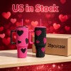Us 40 OZ Sparkle Rhinestone Shatterproof Coffee Cup 40OZ Water