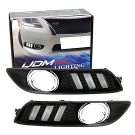 iJDMTOY Exact Fit White/Amber Switchback LED Daytime Running Light Kit w/Sequential Flash Turn Signal Feature Compatible with 2013-2015 Nissan Sentra
