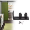 KSTE Carbon Steel Adjustable Sliding Floor Guide for Barn Door