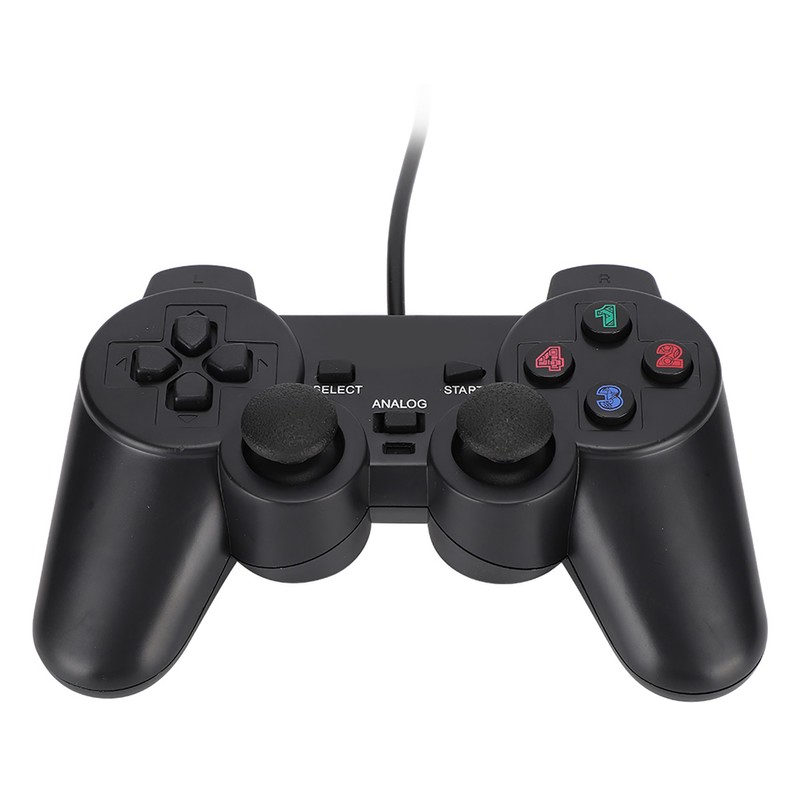 Computer Game Controller Wired USB Gamepad with Dual‑Vibration For PC