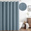 ANRODUO Extra Long Linen Shower Curtain, 84 Inch Fabric Shower