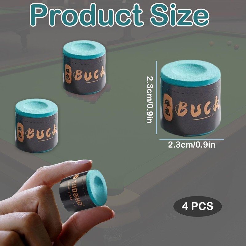 ZQuintuplian 2 Pcs Snooker Chalk, Pool Cue Chalk, Durable, and
