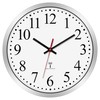 Foxtop Wireless Wall Clock Silent Analogue Non-Ticking 25 cm Easy