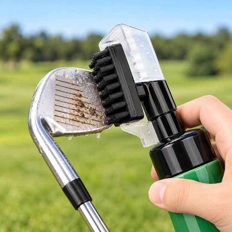 Golf Club Groove Cleaner Brush – Water-Dispensing Cleaning Tool for