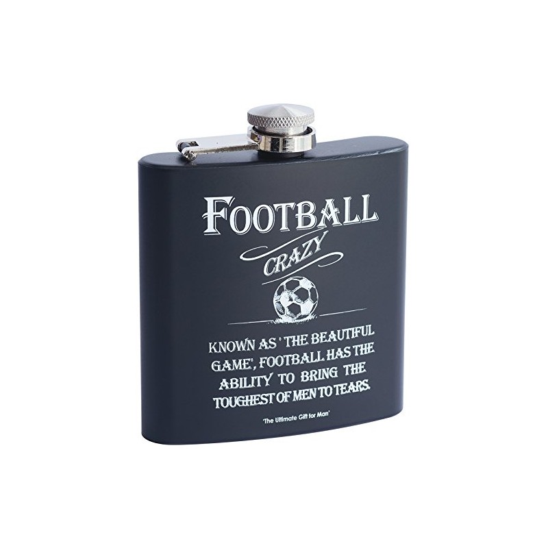 Arora Ultimate Gift for Man 8869 Football Hip Flask, Multicolour,