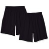 SOFFE Men's Classic Cotton Pocket Short, Black (2 Pack), Large