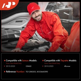 A-Premium Windshield Washer Reservoir Tank Assembly Compatible with Toyota 4Runner 2010-2023 & Lexus GX460 2010-2023