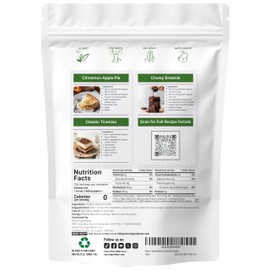 Pure Organic Stevia Powder, 4 Ounces, 706 Serving, Highest Grade Stevia Green Leaf Extract Reb-A, Reduced Bitter Aftertaste, 0 Calorie, Natural Sweetener, Sugar Alternative, Keto Friendly