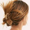 BARTOSI Gold Metal Claw Clips Small Hair Clips Nonslip Hair
