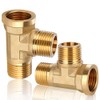 1/2 inch T-piece, 2 pieces brass T-piece 1/2 inch, 1/2