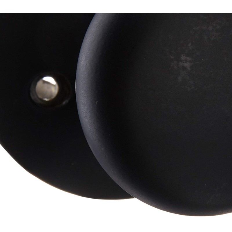 Schlage F80-PLY Plymouth Storeroom Door Knob Set, Matte Black