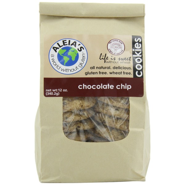 Aleia's Gluten Free Foods Cookies, Choc Chip, 9 Ounce (Pack of 6)