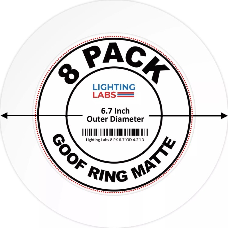 For Ring 8 Pack Matte White Goof Trim Ring for