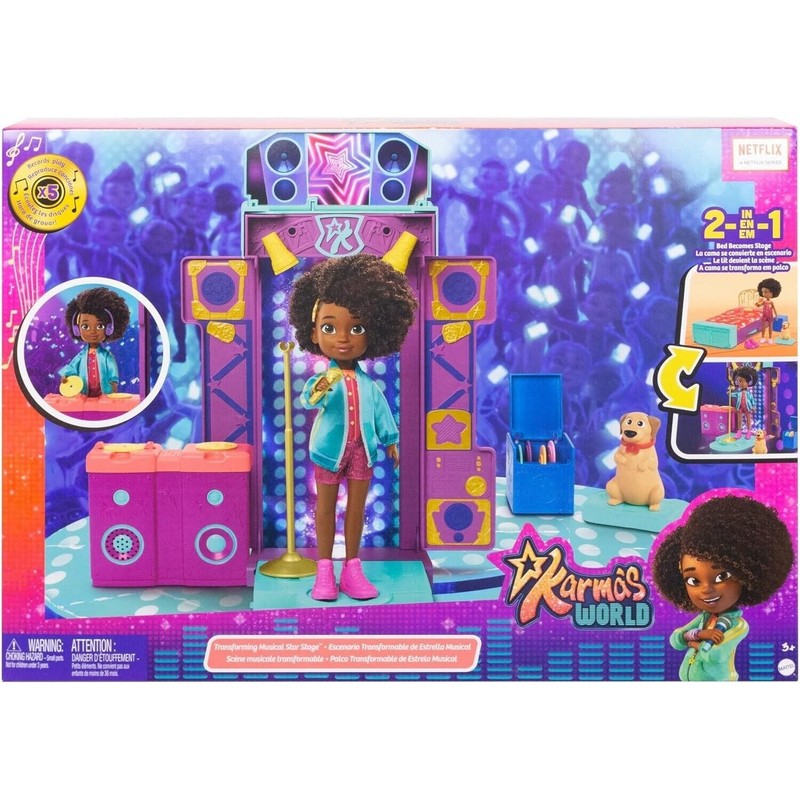Mattel Karma's World Transforming Musical Star Stage Playset