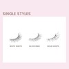 KISS The New Natural, False Eyelashes, 'Silver Ring', 12mm, Includes