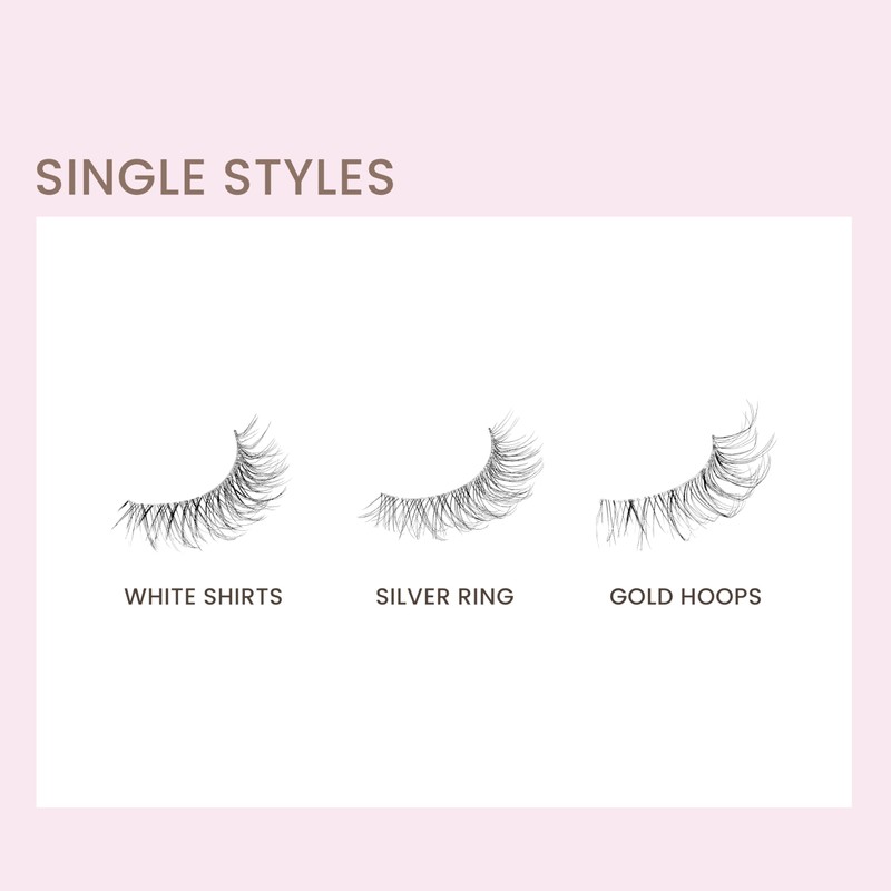 KISS The New Natural, False Eyelashes, 'Silver Ring', 12mm, Includes