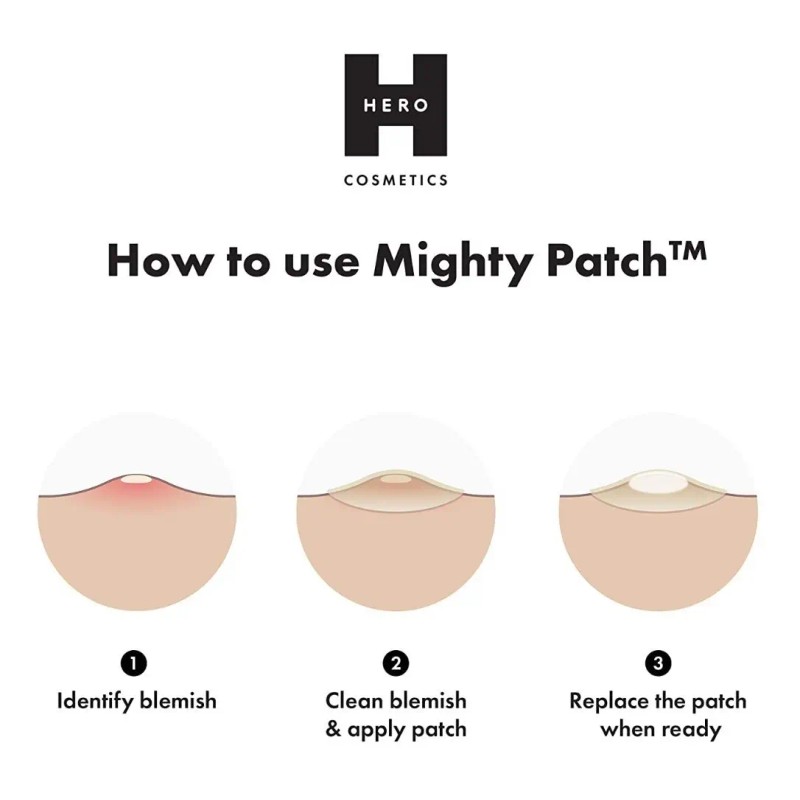 Mighty Patch, Parches Hidrocoloides Para El Acné, 36 Unidade