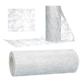AmaCasa Casaweb Sizoweb Table Runner 20 cm / 25 m for Weddings and Communions
