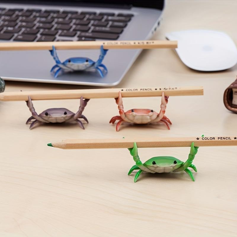 Creative Crab Shaped Pen Holder, 1 Count Unique Creative Crab