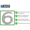 SISI UK® Satin Chrome Front House Door Numbers & Letters
