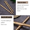 Sdjdhej Brass Bamboo Needle Puerh Tea Knife with Safety Cover