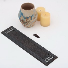 The King's Bay Arts and Crafts Push Plate or Mission Bronze Commercial Hardware