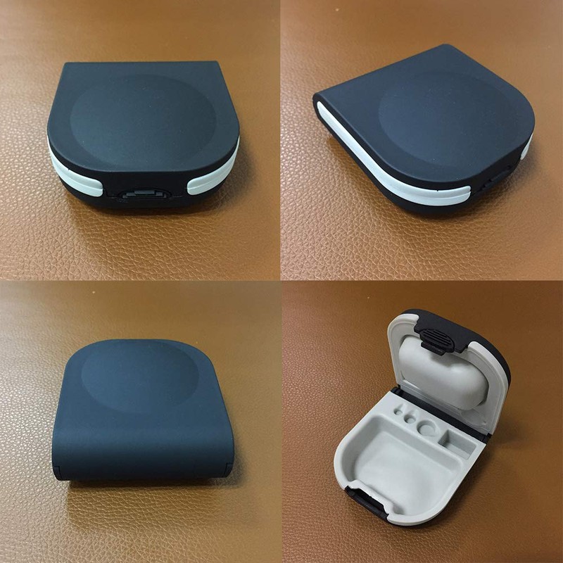 Hearing Aid Case Hard Storage Box with Battery Holder and
