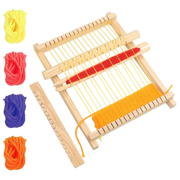 Curtzy Wooden Weaving Loom - 16.5 x 21.7cm / 6.5