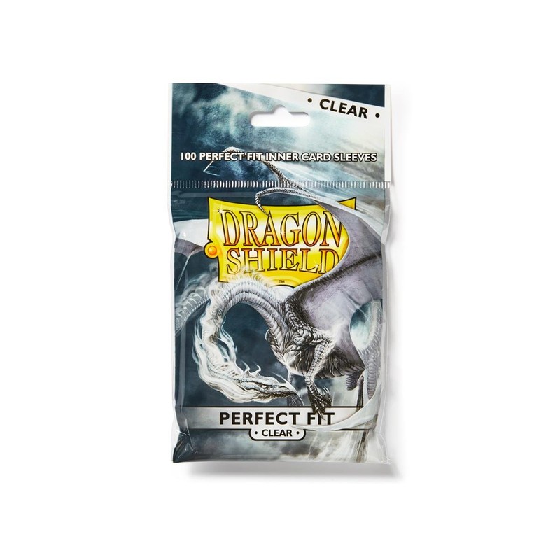 Dragon Shield Bundle: 5 Packs of Clear Perfect Fit Standard