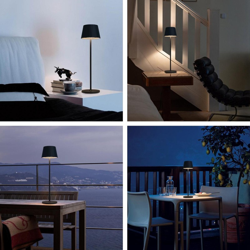 Table Lamp LED 3000K Warm Light 5200mAh Rechargeable Stepless Dimmable