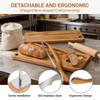 Wooden Manual Bread Bow Set with Storage Bag & Spoon,