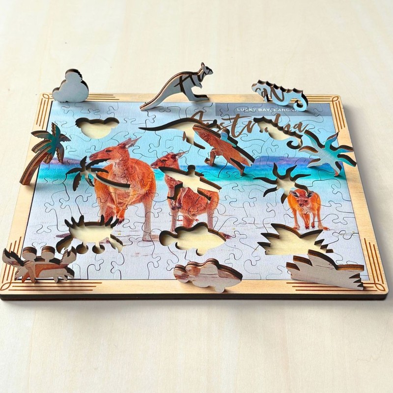 Twigg Puzzle Wooden Framed Postcard Puzzles, Koala