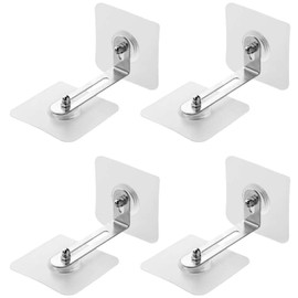 KYSUN 4 pieces wall mounting cabinet, furniture wall anchor, furniture tilt protection set, tilt protection furniture wall anchor, anti-tilt furniture anchor, no drilling required, for baby proofing