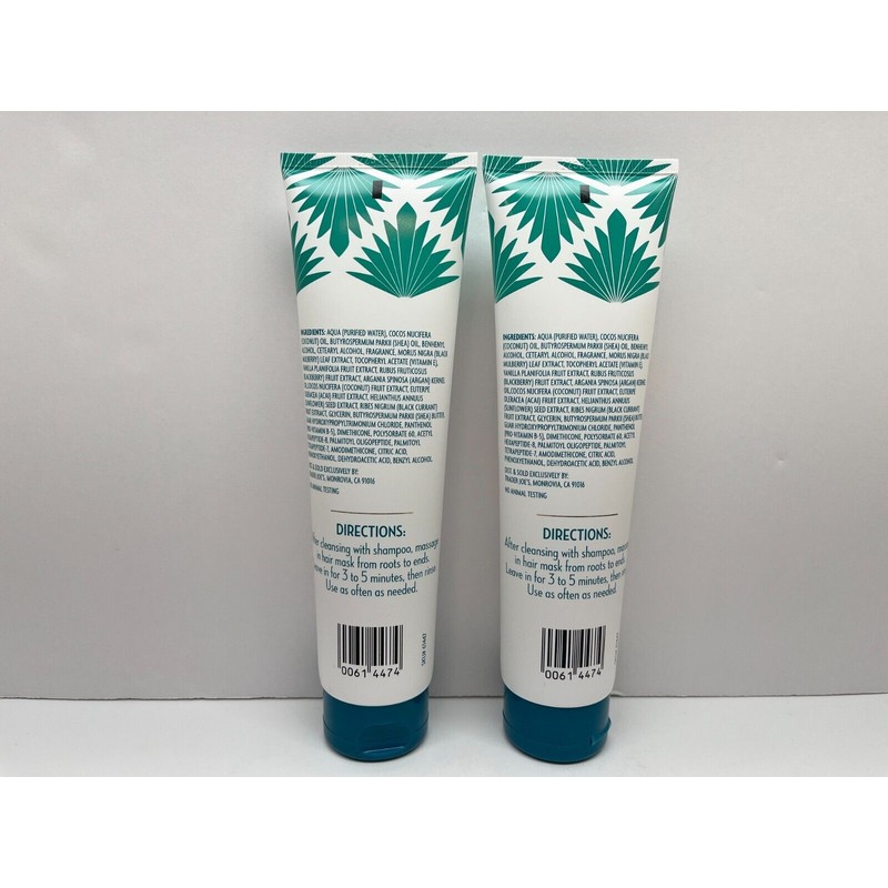 2-Pack Trader Joes Shea Butter & Coconut Oil Hair Mask