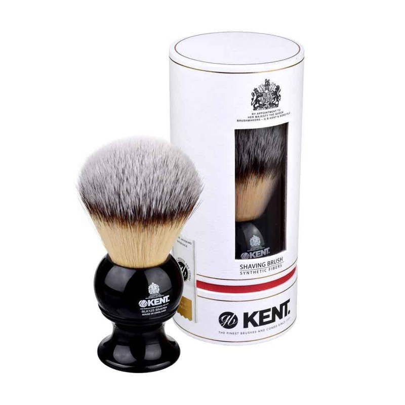 Kent Brushes Extra Large Synthetic Black Shaving Brush - BLK12S