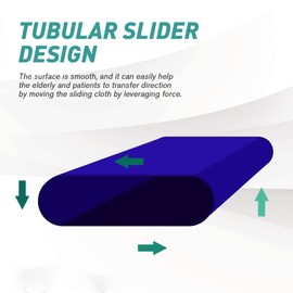 YHK Tubular Slide Sheet Transfer, Car Transfer Aid Easy Slide Sheet Positioning for Automotive Bed Flip Repositioning Home Care Assisted Mobility for Elderly Device (Blue, 28"x47")