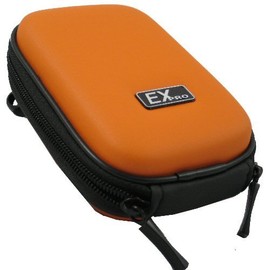 Ex-Pro® Orange Hard Clam Shock proof Digital Camera Case Bag CR308H for Panasonic Lumix DMC-F1, DMC-F2, DMC-F3, DMC-F4, DMC-FH1, DMC-FH2, DMC-FH3, DMC-FH5, DMC-FH7, DMc-FH20, DMC-FH25, DMC-FH27, DMC-FP1, DMC-FP2, DMC-FP3, DMC-FP8, DMC-FS2, DMC-FS3, DMC-F