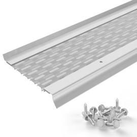 Waterlock Micromesh 5 inch Gutter Guards Leaf Protection, 1 Feet Sample Pack White, Stainless Steel Mesh, Aluminum Gutter Covers, Contractor Grade Gutter Guard from Manufacturer