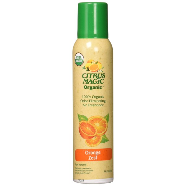 Citrus Magic Organic Odor Eliminating Air Freshener - Orange Zest 3.5 fl oz (103 ml) Liquid by Citrus Magic