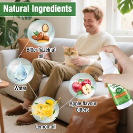 Cat Scratch Deterrent Spray,Natural Cat Repellent Spray for Furniture Indoor & Outdoor, No Scratch Training Aid,Prevent Scratching, Digging & Chewing