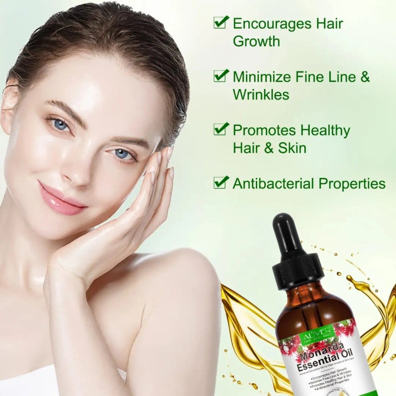 Aceite Monarda Antibacteriano Piel Cuidado Cabello, Antiedad Monarda