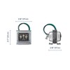 Heath Zenith SL-125-90 Silver Finish Wired Trivolt Clamp-On Transformer Compatible
