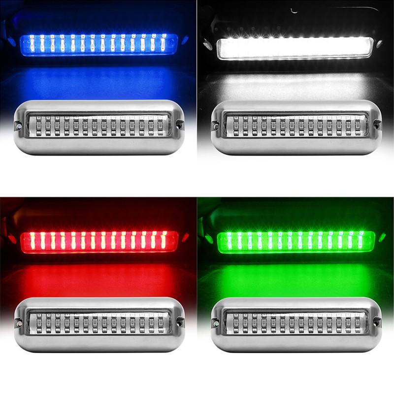 LED Boat Light, 42 LEDs Waterproof 316 Stainless Steel Underwater