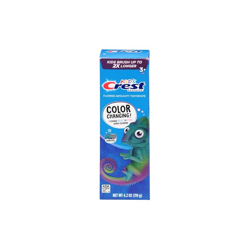 Crest Oral Care, Toothpaste Fluoride Anticavity Bubble Gum 3+ Years,
