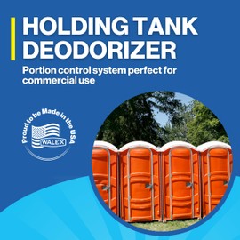 Walex Porta-Pak Holding Tank Deodorizer & Portion Control Drop-Ins - Unbeatable Odor Prevention, Formaldehyde-Free, Non-Staining, Deodorizes & Breaks Down Waste and Paper, Dissolves Quickly - 50 Pack